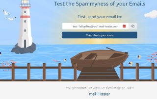 mail-tester.com screenshot